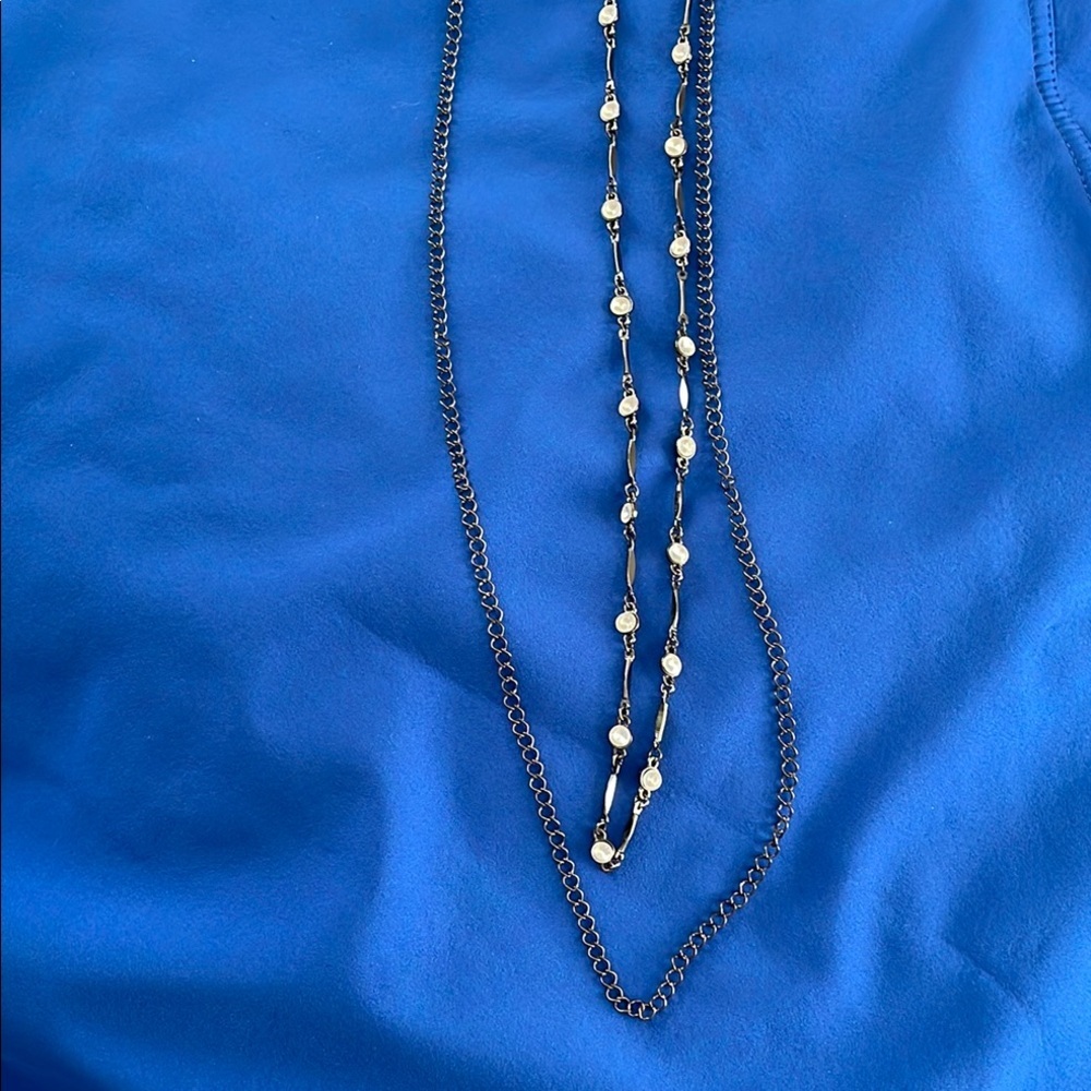 Elegant Silver Beaded Necklace